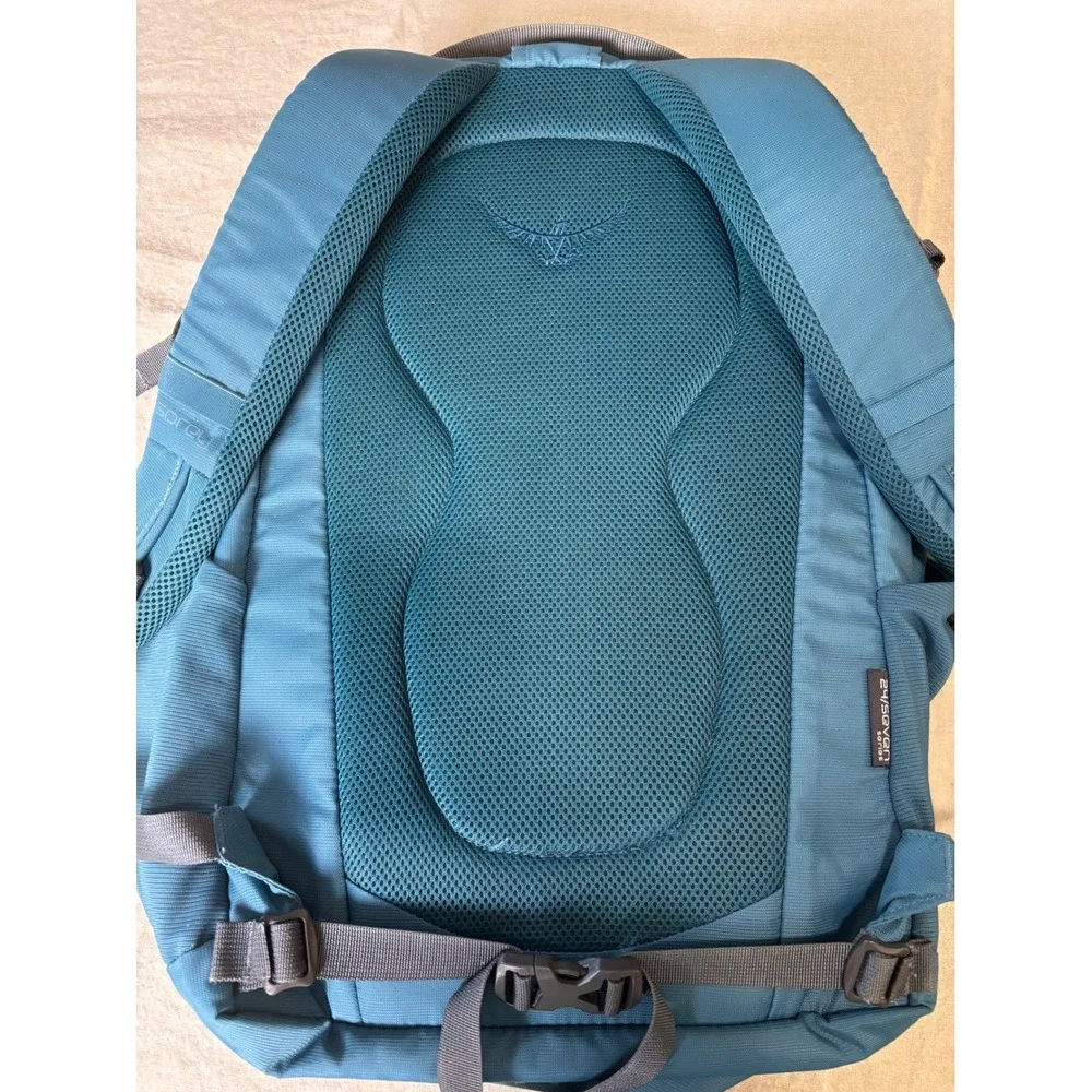 Osprey Backpack Questa 24/Seven Series Teal Blue Hiking Commute Travel Laptop